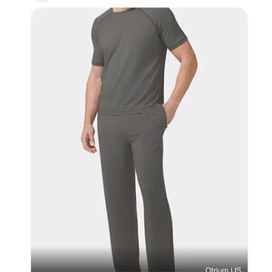 XL plus cotton rayon 2 piece pajama set pants short sleeve tee nwt tommy john